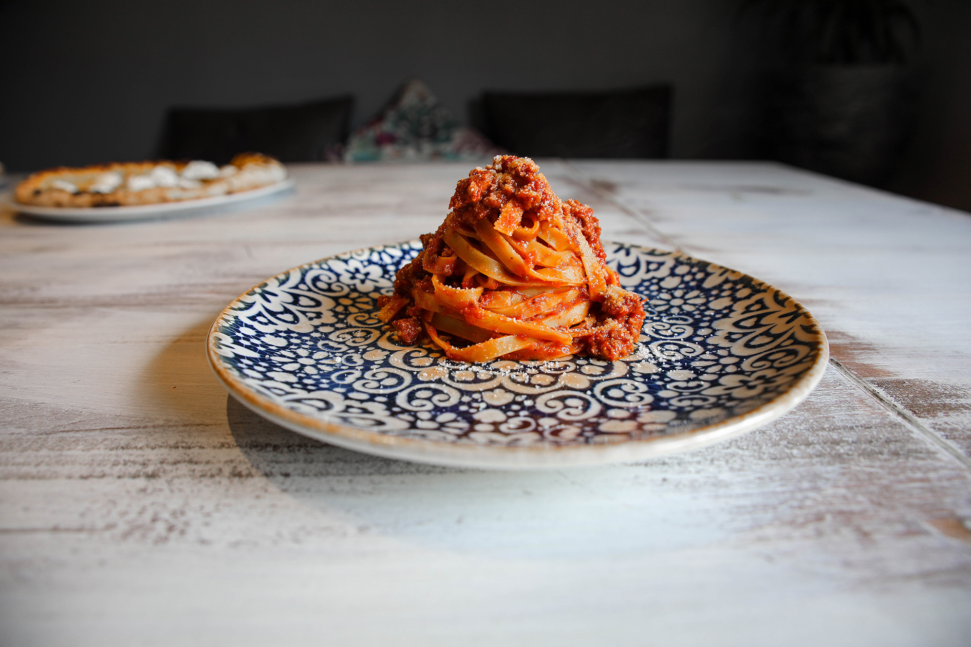 Tagliatelle a la boloñesa